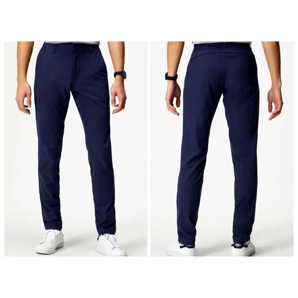 Fabletics The Only Pant Men 32x32 Navy Slim Fit Business Casual Golf Performance - Picture 1 of 16